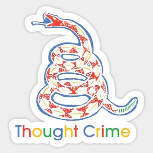 Big Tech Thought Crime Gadsden Snake Sticker